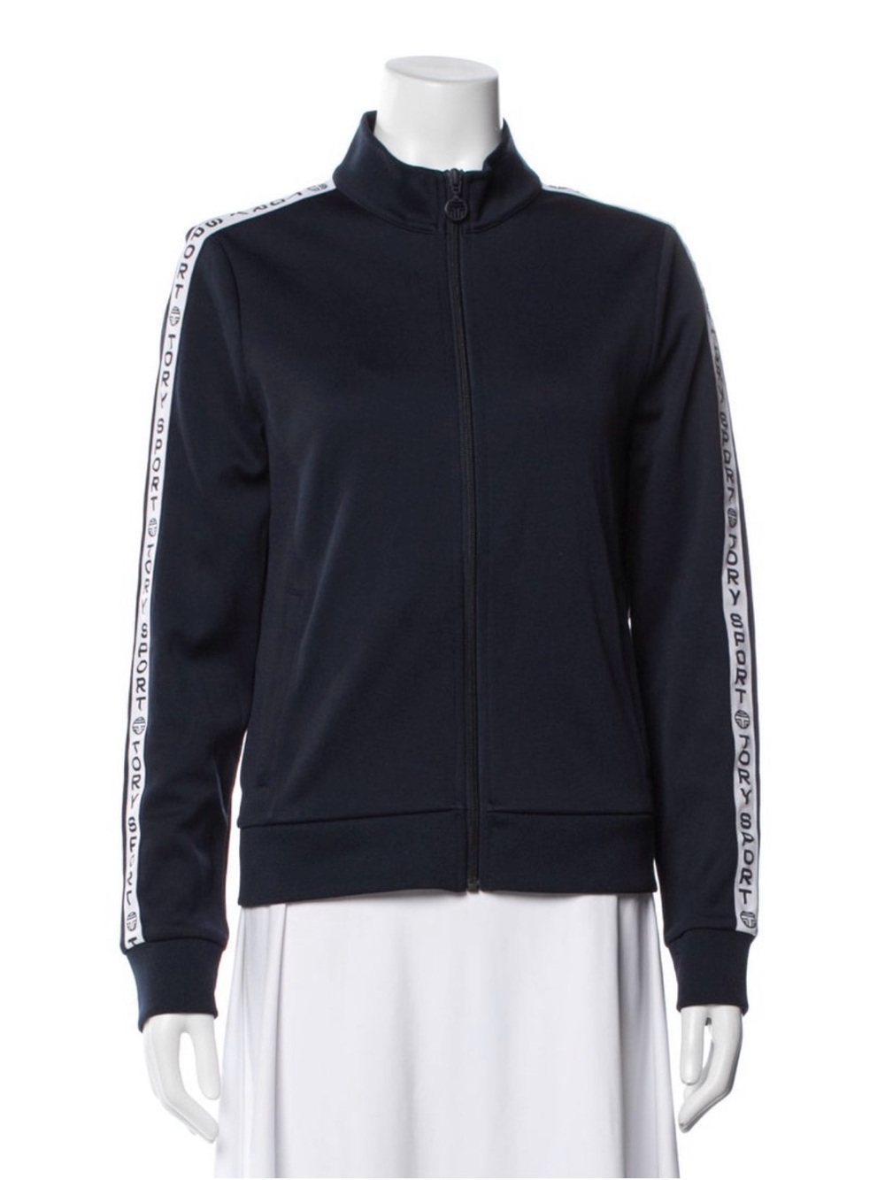 NWOT Tory Burch Tory Sport Performance Zip Up Track Jacket Sweatshirt Size Small